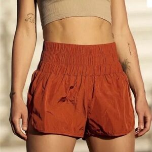 Free People Movement, The Way Home shorts, Sz medium, burnt orange color